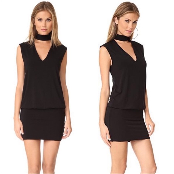 Bailey 44 Descendent Choker Jersey Mini Dress‎ in Black Size Extra Small - Picture 1 of 7